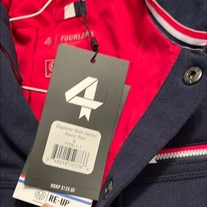 Fourlaps Navy and Red Explorer Shirt Jacket